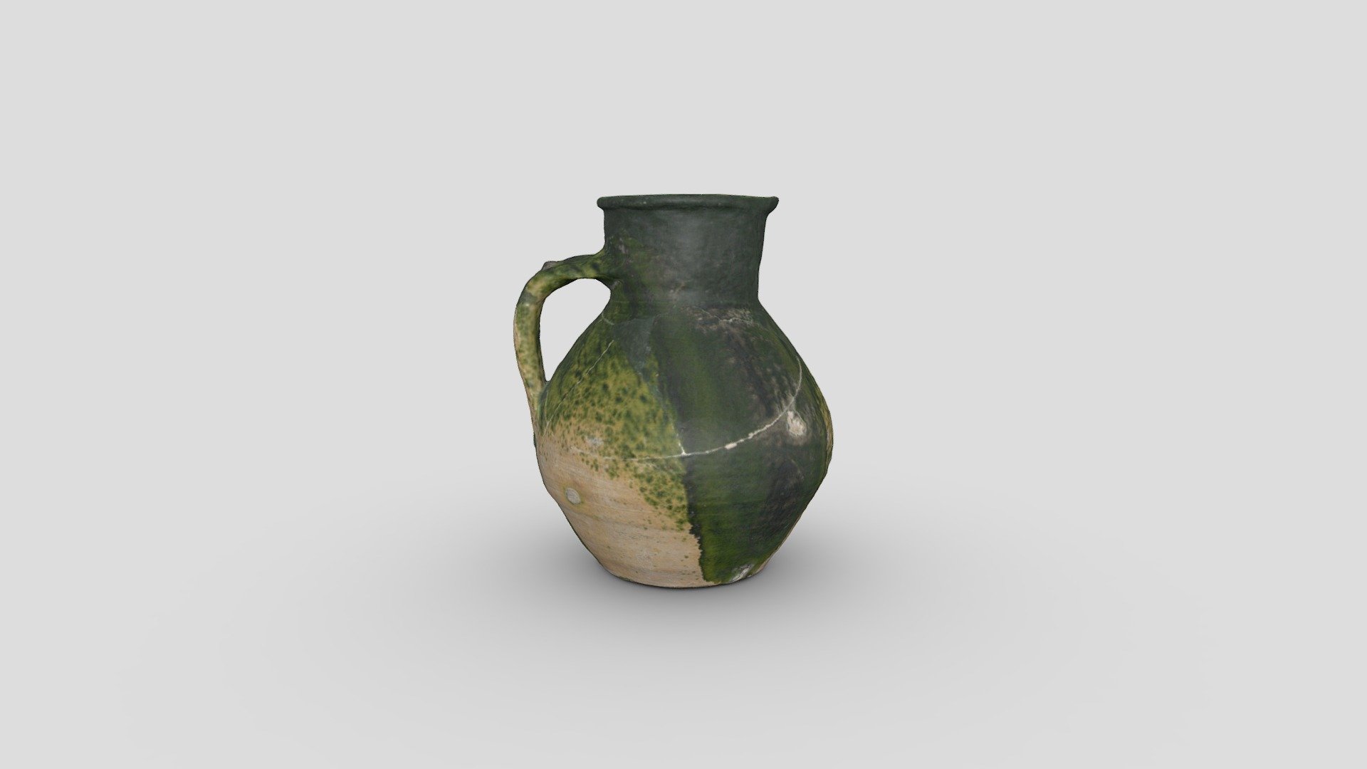 Tudor green ware jug 3D model by Southampton Cultural Services