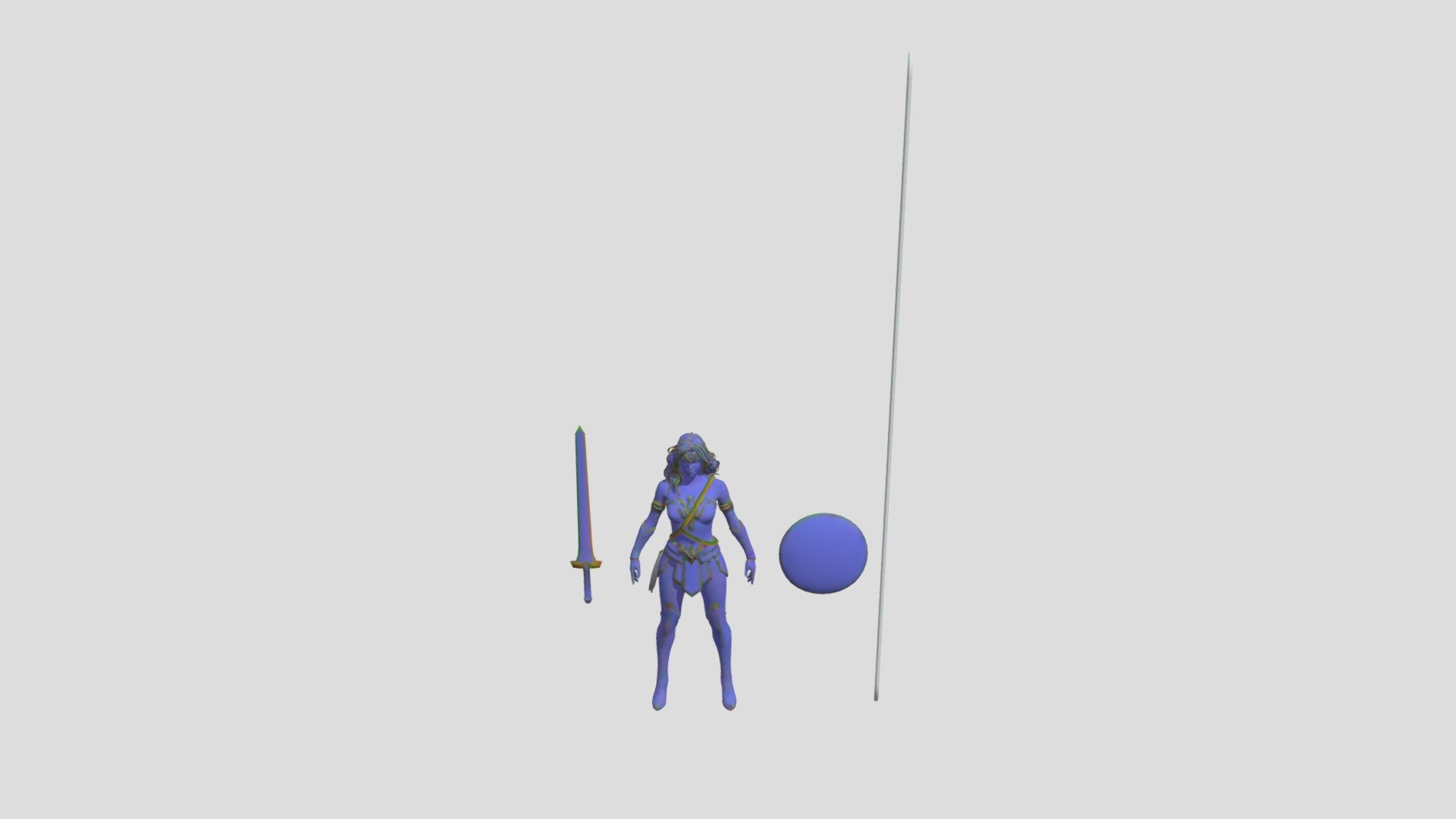DCDL_ Wonder Woman - Download Free 3D model by AngelGamar ...