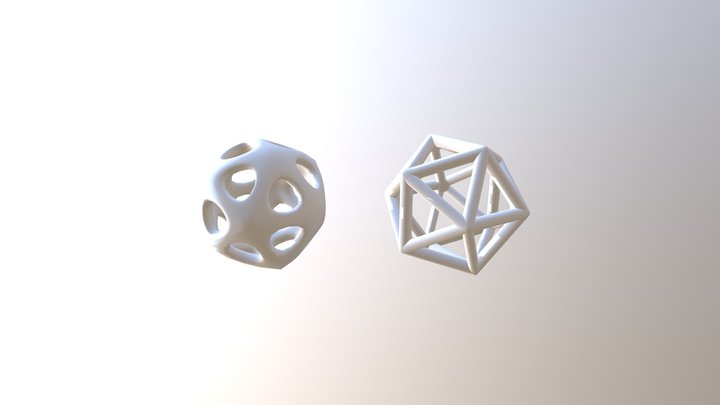 Icosahedrons 3D Model