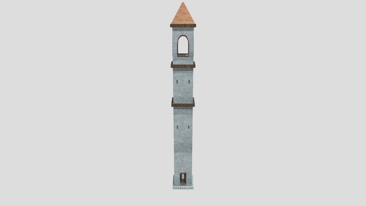 Attack on Titan Medieval Watch Tower 2 3D Model