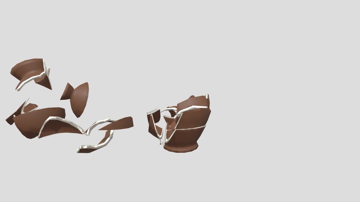 Breaking Vase 3D Model