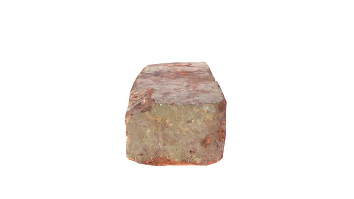 Brick Red LowPoly 3D Model