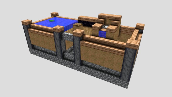 Skyblock Fishing Spot 3D Model