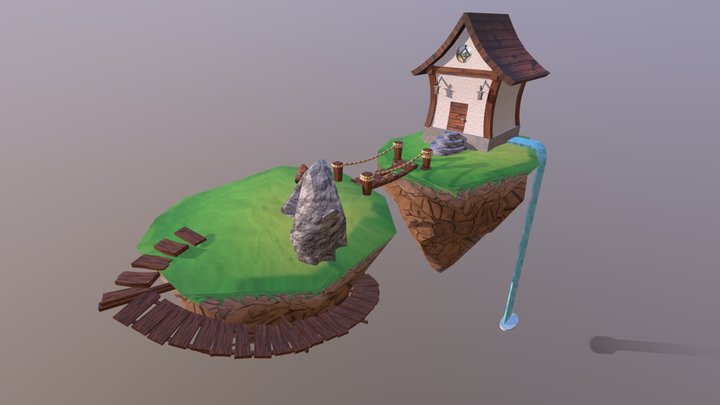 Islas Flotantes 3D Model
