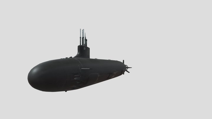 USS Seawolf SSN-21 3D Model