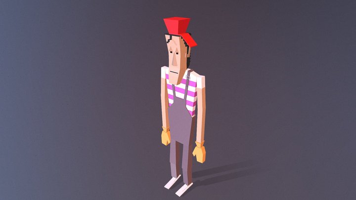 The tall Money For Nothing guy 3D Model