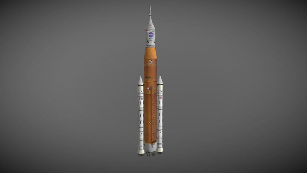 Low Poly - NASA Artemis II SLS Rocket