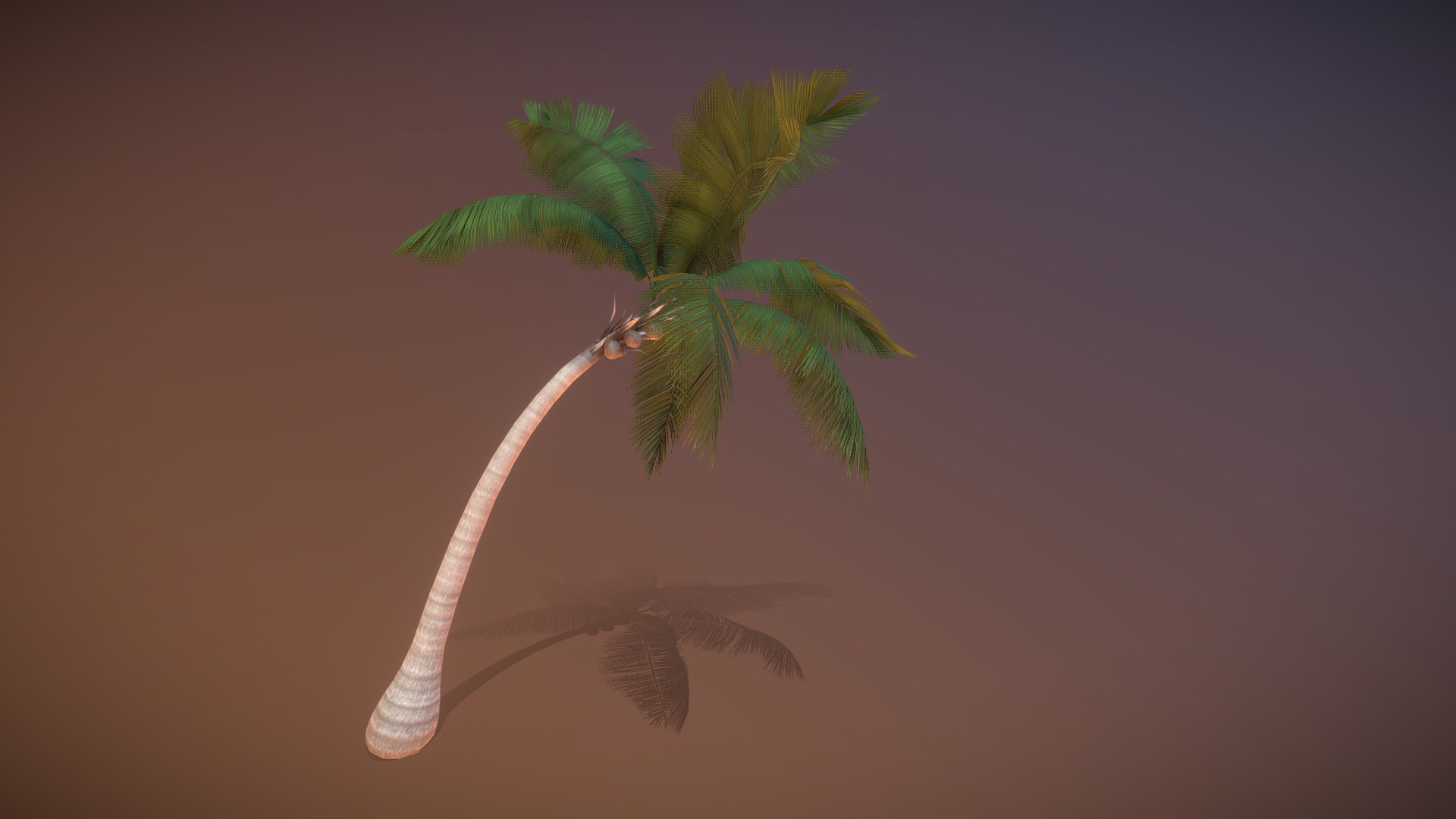 3D model Palm Tree - This is a 3D model of the Palm Tree. The 3D model is about a plant with a stem.