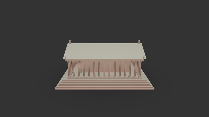 Temple of Augustus in Ancyra, Ankara 3D Model