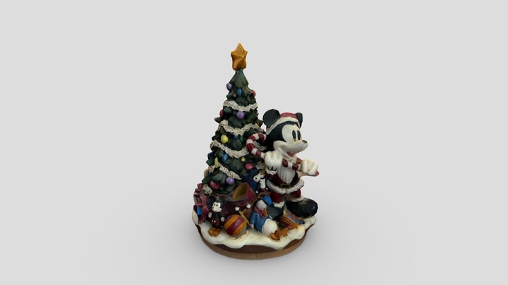 Mickey Mouse Christmas Decoration 3D Model
