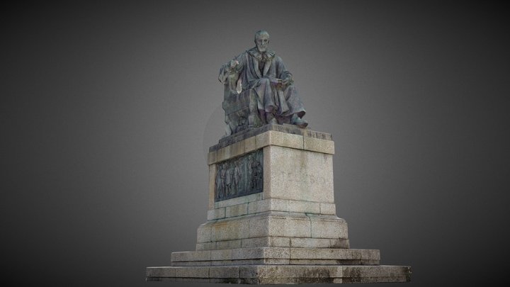 Bernardino Telesio Piazza XV Marzo - Cosenza 3D Model