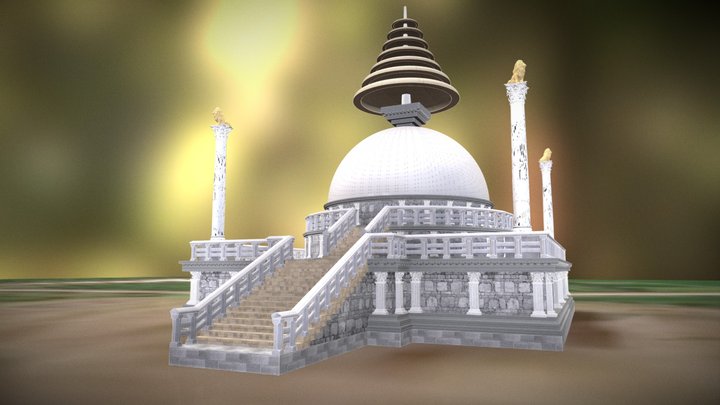 Badalpur Stupa 3D Model