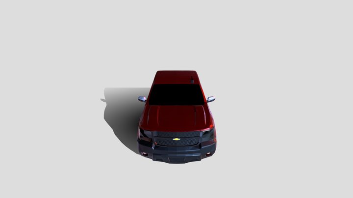 chevrolet avalanche red 3D Model