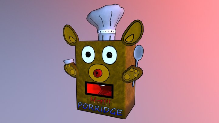 Hot Porridge Vending Machine 3D Model