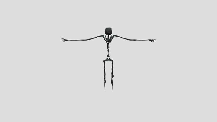 The Howler – Backrooms Entity 3D Model