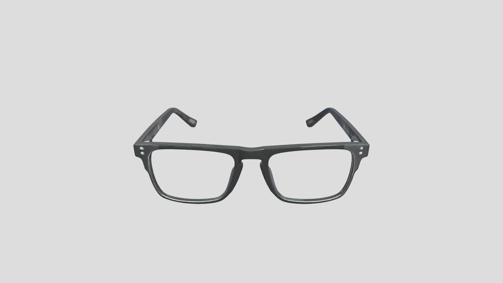 Wayfarer-Style Black Glasses