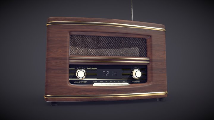 Classic Radio 3D Model