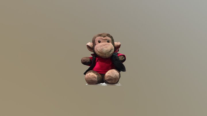 Monkey Red Flannel Lumberjack 3D Model