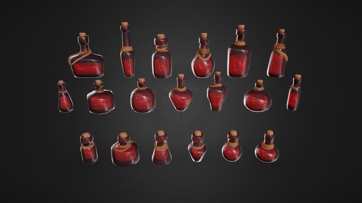 Potions 3D Model