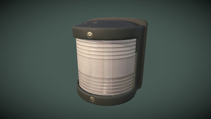Marine Navigation Light(game ready) 3D Model