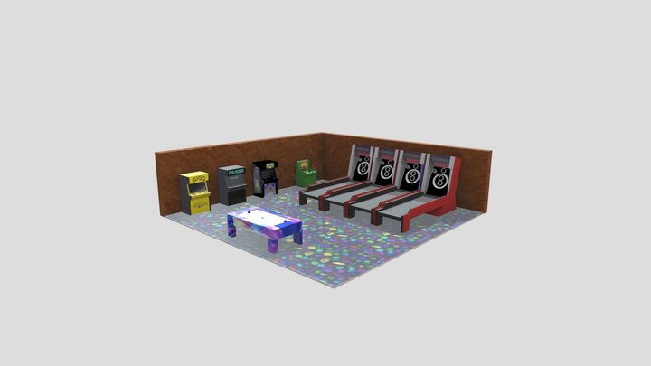 Arcade Diorama 3D Model