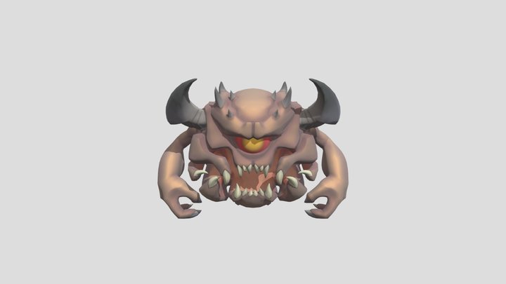 Pain Elemental minifigure 3D Model