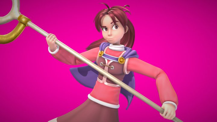 Golden Sun - Nadia 3D Model