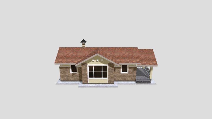 A small house. 3D Model