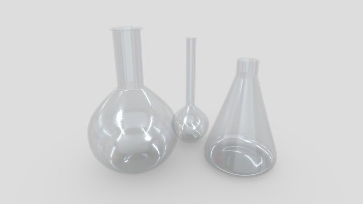 Laboratory Flask 3D Model