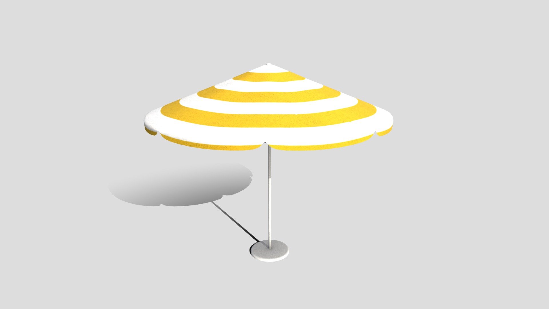 Yellow beach umbrella