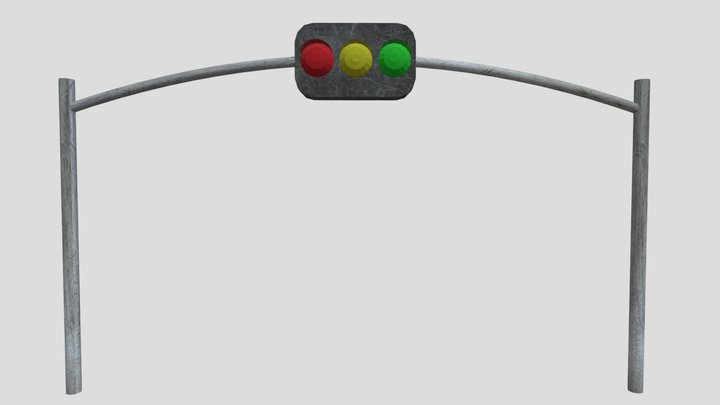 Low Poly Starting Light 3D Model