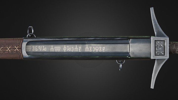 Witcher's sword (concept) 3D Model