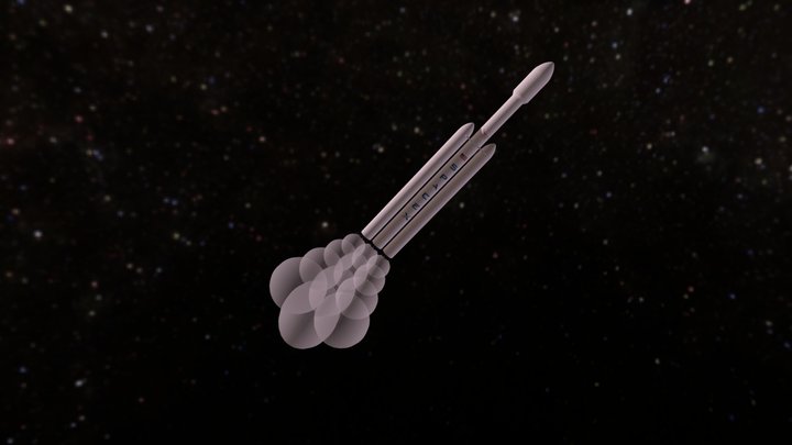 Falcon Heavy 3D Model