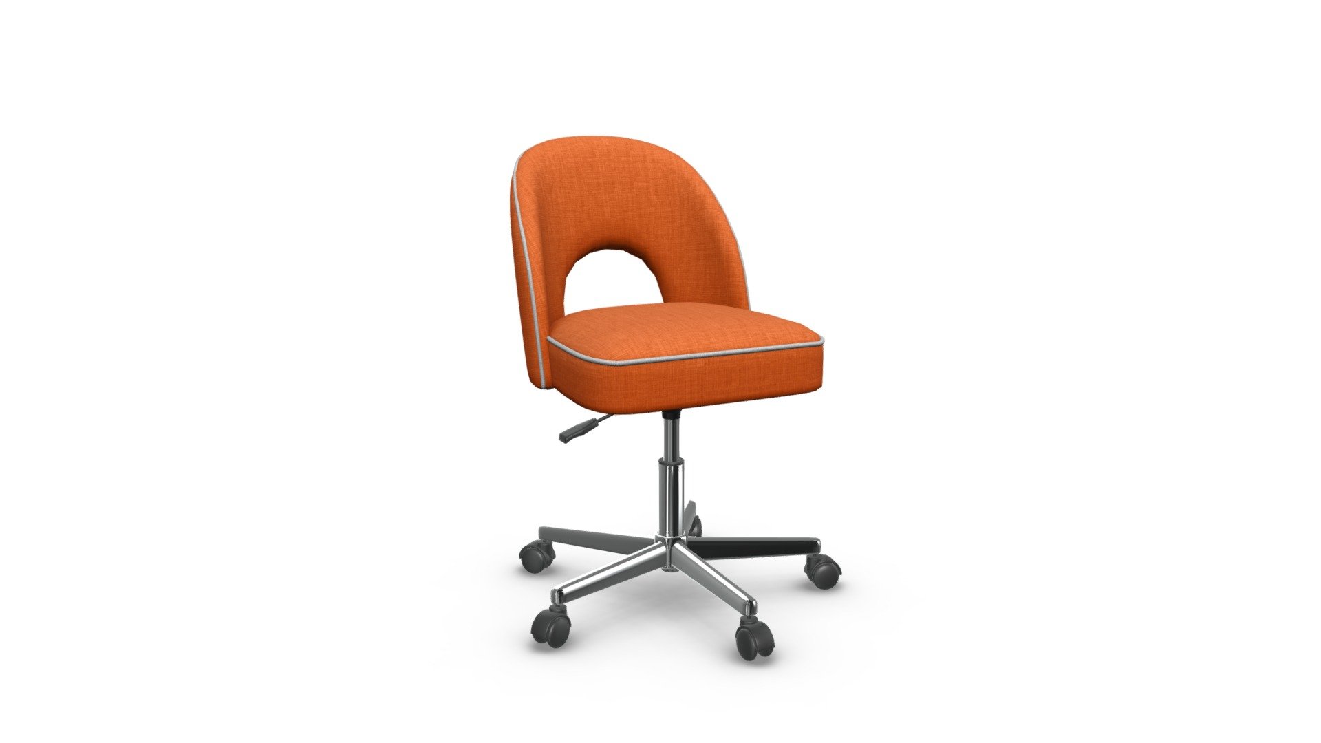 Lloyd Office Chair, Marigold Orange and Grey — Sketchfab embed 3D viewer