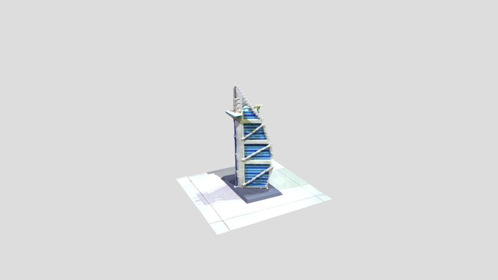 Torre-Lego-Burj Al Arab 3D Model