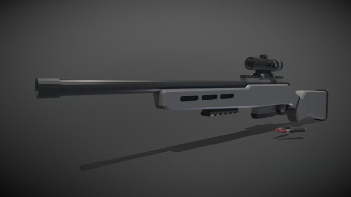 Remington M700-Light Sniper 3D Model
