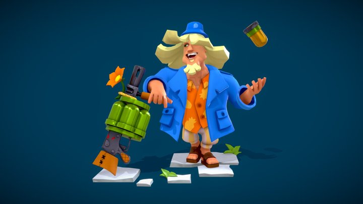 Hippie Grenadier 3D Model