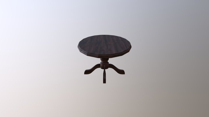 Round Table 3D Model