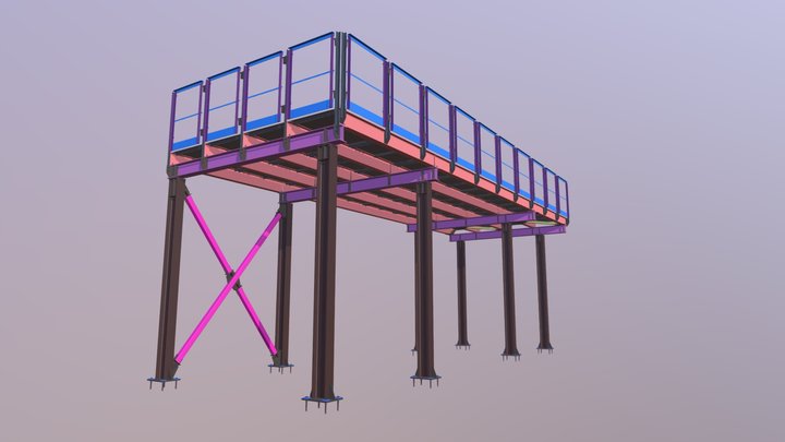 Platform for equipment 3D Model