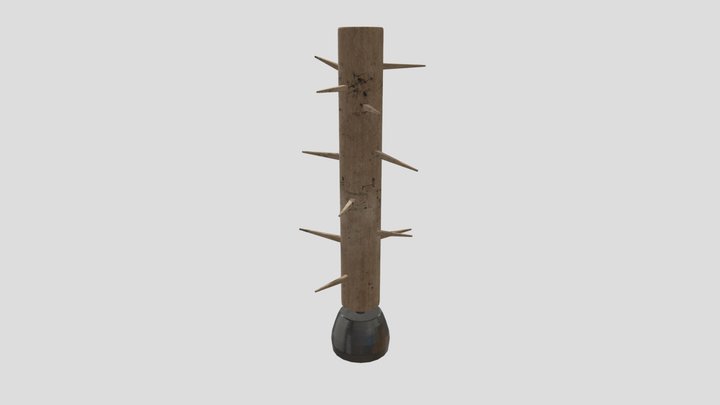 Wood Training Dummy 3D Model