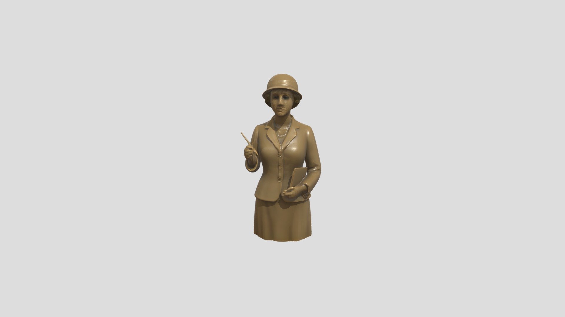 Bronze statue of a woman - 3D model by tranainhi181 [8f8d998] - Sketchfab