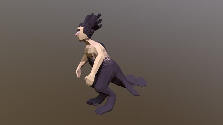 Dino person monster thing 3D Model