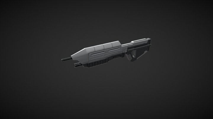 Assault rifle halo 3D Model