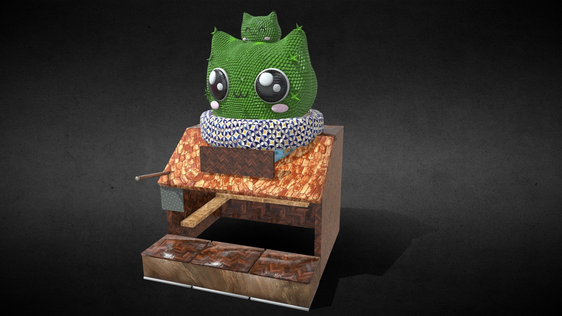 Cat Stand 3D model by Aumentados (minego90) [8f8f162] Sketchfab