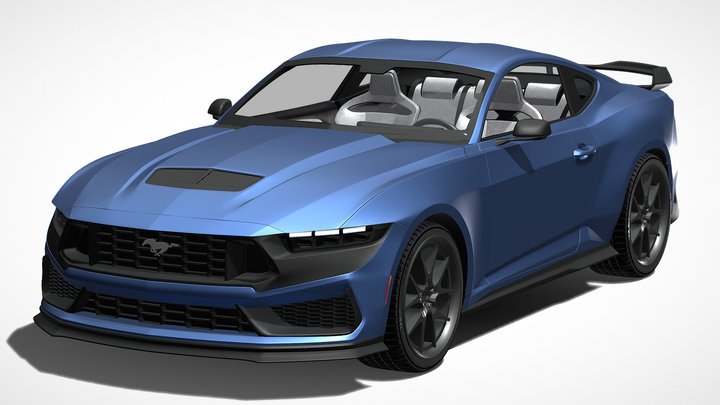 Ford Mustang Dark Horse 2024 3D Model