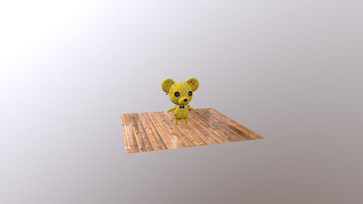 Voodoo Teddy Bear 3D Model