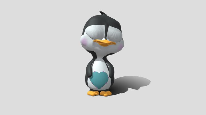 Penguin Interaction 3D Model