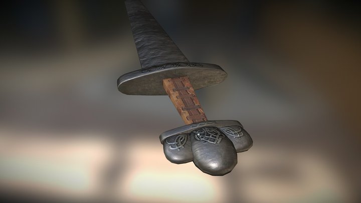 Anglo-Saxon sword 3D Model