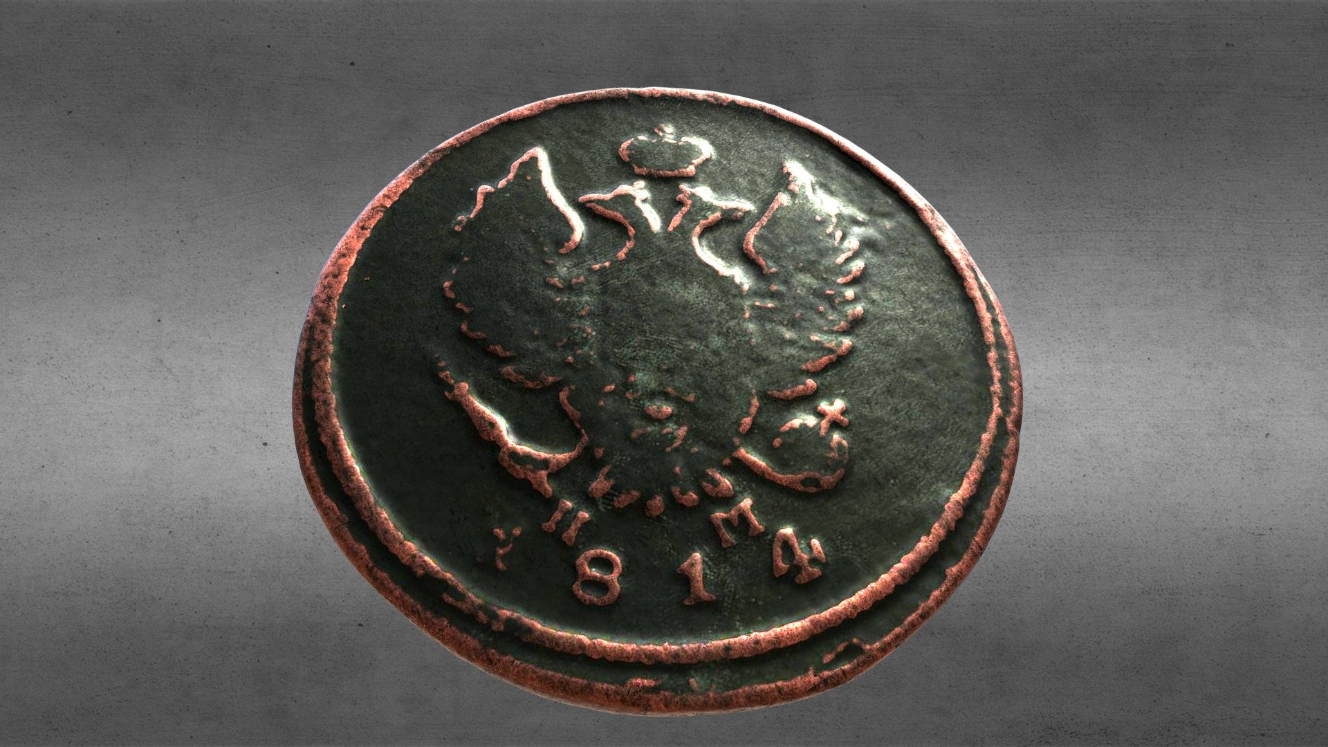 Coin of Emperor Alexander I (1814)
