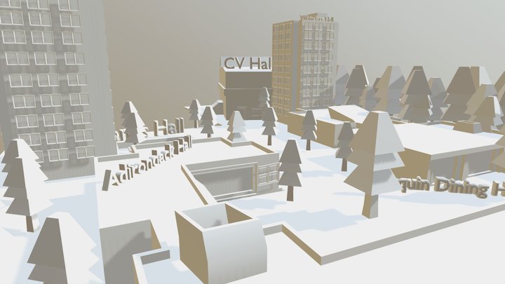 Suny Plattsburgh Campus 3D Model